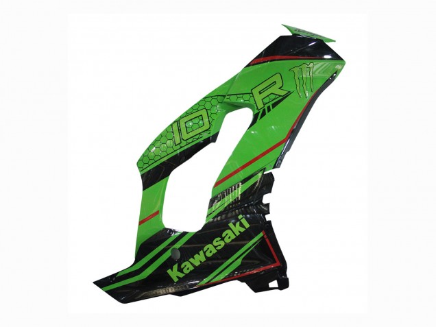 2021-2025 Kawasaki ZX10R Motorcycle Fairings - Green Glossy Black Canada