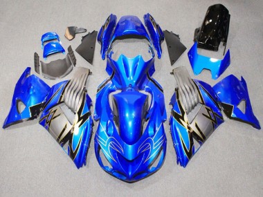 Cheap 2006-2011 Kawasaki ZX14R ZZR1400 Motorcycle Fairings - Blue Grey Canada