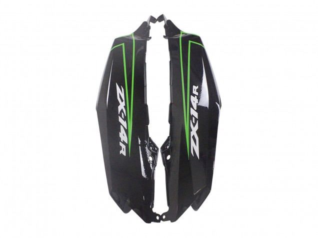 2012-2024 Kawasaki ZX14R ZZR1400 Motorcycle Fairings - Green Glossy Black Stripe Canada
