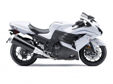 Cheap 2012-2024 Kawasaki ZX14R ZZR1400 Motorcycle Fairings - White Matte Black Canada