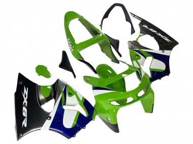 Cheap 1998-1999 Kawasaki ZX6R Motorcycle Fairings - Green White Blue Silver Glossy Black Canada