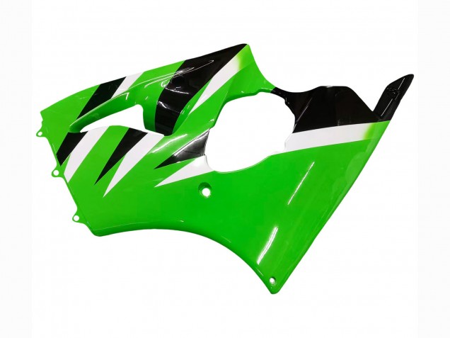 2000-2002 Kawasaki ZX6R Motorcycle Fairings - Green White Black Canada
