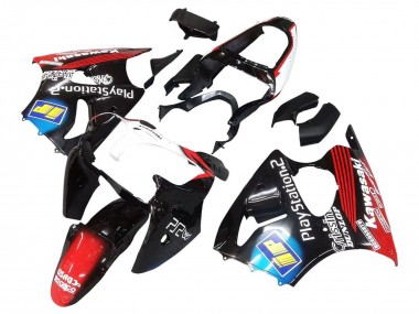 Cheap 2000-2002 Kawasaki ZX6R Motorcycle Fairings - Glossy Black Red Blue Red PlayStation 2 Canada