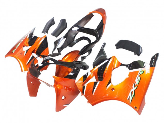 2000-2002 Kawasaki ZX6R Motorcycle Fairings - Orange Black Canada