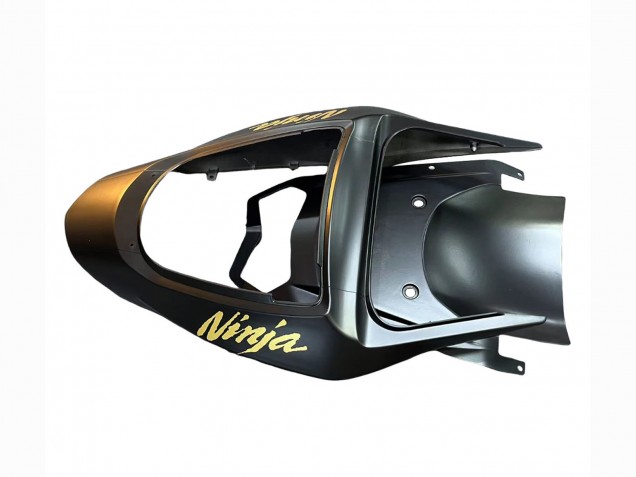 2003-2004 Kawasaki ZX6R Motorcycle Fairings - Matte Black Gold 636 Canada