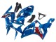 2003-2004 Kawasaki ZX6R Motorcycle Fairings - Blue White Red Shark Canada