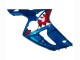 2003-2004 Kawasaki ZX6R Motorcycle Fairings - Blue White Red Shark Canada
