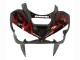 2003-2004 Kawasaki ZX6R Motorcycle Fairings - Glossy Black Red Flame Canada