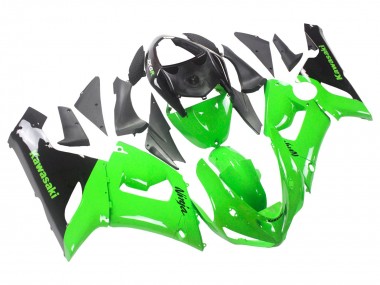 Cheap 2005-2006 Kawasaki ZX6R Motorcycle Fairings - Green Black Ninja Canada