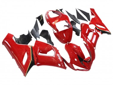 Cheap 2005-2006 Kawasaki ZX6R Motorcycle Fairings - Red Yellow Black Canada