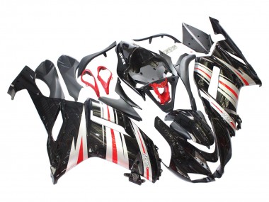 Cheap 2007-2008 Kawasaki ZX6R Motorcycle Fairings - Black Silver Red Ninja Canada