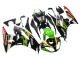 2009-2012 Kawasaki ZX6R Motorcycle Fairings - Green Glossy Black Yellow White Red Elf Monster Canada