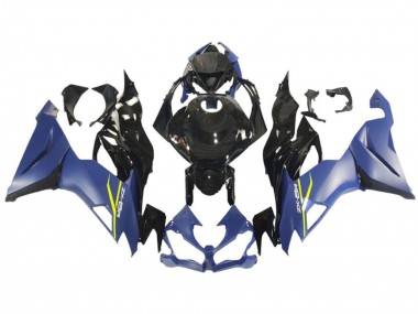 Cheap 2009-2012 Kawasaki ZX6R Motorcycle Fairing - Blue Glossy Black Yellow Canada