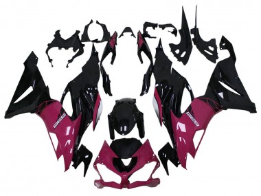 Cheap 2013-2018 Kawasaki ZX6R Motorcycle Fairing - Purple Glossy Black Canada