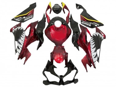 Cheap 2013-2018 Kawasaki ZX6R Motorcycle Fairings - Red Yellow Black White Shark Canada