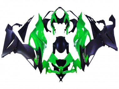 Cheap 2019-2022 Kawasaki ZX6R Motorcycle Fairings - Green Matte Black Canada