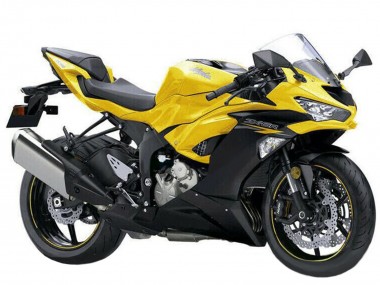 Cheap 2019-2022 Kawasaki ZX6R Motorcycle Fairings - Yellow Matte Black Canada