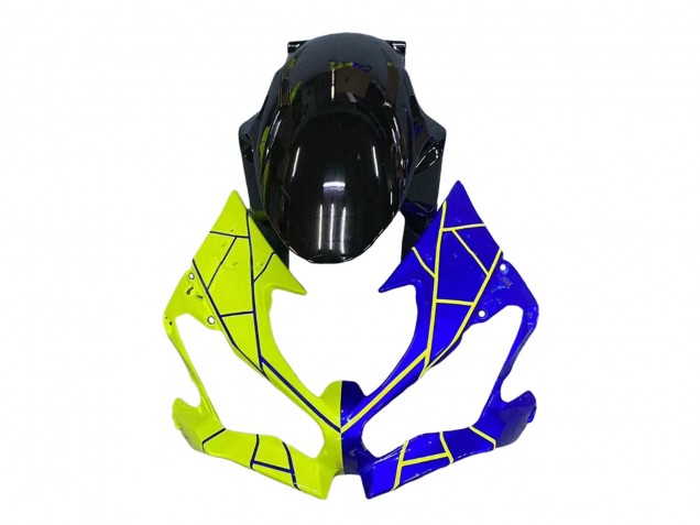 2019-2022 Kawasaki ZX6R Motorcycle Fairings - Blue Yellow Canada