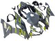 2019-2022 Kawasaki ZX6R Motorcycle Fairings - Nardo Grey Yellow Canada