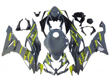 Cheap 2019-2022 Kawasaki ZX6R Motorcycle Fairings - Nardo Grey Yellow Canada
