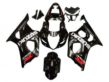 Cheap 2003-2004 Suzuki GSXR 1000 Motorcycle Fairings - Glossy Black White Red Decals Canada