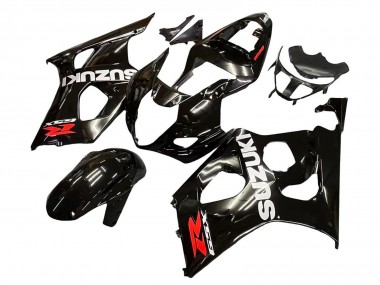 Cheap 2003-2004 Suzuki GSXR 1000 Motorcycle Fairings - Glossy Black White Red Decals Canada