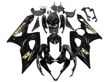 Cheap 2005-2006 Suzuki GSXR 1000 Motorcycle Fairings - Glossy Black Gold Decal Canada