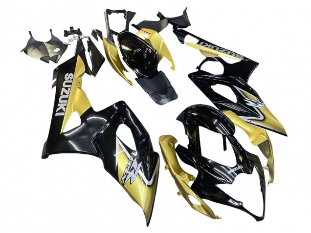 2005-2006 Suzuki GSXR 1000 Motorcycle Fairings - Black Gold Canada