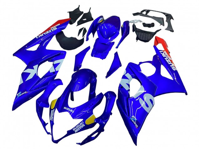 2005-2006 Suzuki GSXR 1000 Motorcycle Fairings - Blue Yellow White Red Motul Canada