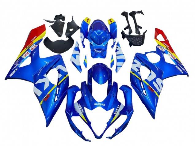 2005-2006 Suzuki GSXR 1000 Motorcycle Fairings - Blue Yellow Red White Canada