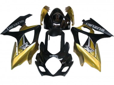 Cheap 2007-2008 Suzuki GSXR 1000 Motorcycle Fairings - Gold Black Silver Decal Canada