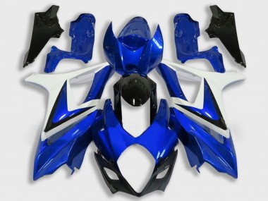Cheap 2007-2008 Suzuki GSXR 1000 Motorcycle Fairing - White Blue Black Canada