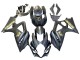 2007-2008 Suzuki GSXR 1000 Motorcycle Fairings - Matte Black Gold Decal Canada