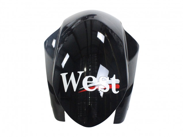 2007-2008 Suzuki GSXR 1000 Motorcycle Fairings - Glossy Black White West Canada