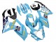 2007-2008 Suzuki GSXR 1000 Motorcycle Fairings - Light Blue Yellow Black Motul Rizla Canada