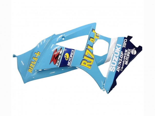 2007-2008 Suzuki GSXR 1000 Motorcycle Fairings - Light Blue Yellow Black Motul Rizla Canada