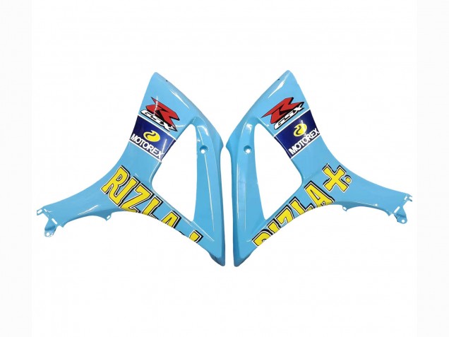 2007-2008 Suzuki GSXR 1000 Motorcycle Fairings - Light Blue Yellow Black Motul Rizla Canada