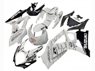 Cheap 2007-2008 Suzuki GSXR 1000 Motorcycle Fairings - White Black Alstare Corona Motul Canada