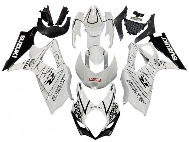 Cheap 2007-2008 Suzuki GSXR 1000 Motorcycle Fairings - White Black Alstare Corona Motul Canada