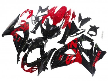 Cheap 2009-2016 Suzuki GSXR 1000 Motorcycle Fairing Kits - Glossy Black Red Canada