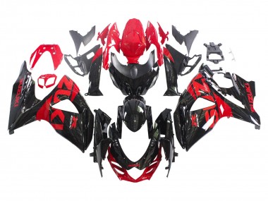 Cheap 2009-2016 Suzuki GSXR 1000 Motorcycle Fairing Kits - Glossy Black Red Canada