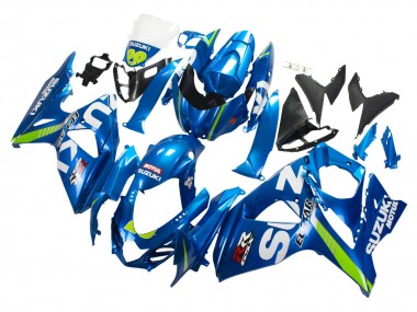 Cheap 2009-2016 Suzuki GSXR 1000 Motorcycle Fairings - Light Blue Green Motul 29 Ecstar Canada