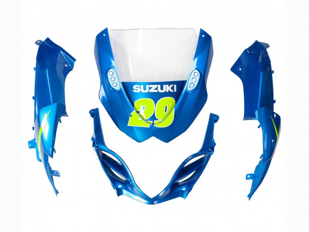 2009-2016 Suzuki GSXR 1000 Motorcycle Fairings - Light Blue Green Motul 29 Ecstar Canada