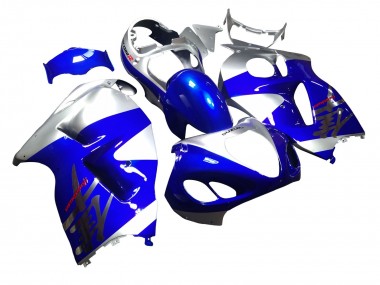 Cheap 1996-2007 Suzuki GSXR 1300 Hayabusa Motorcycle Fairings - Blue Silver Hayabusa Canada