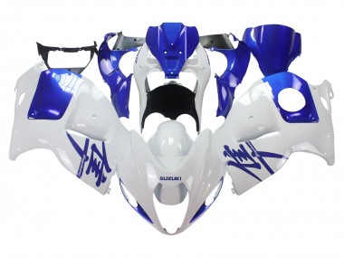 Cheap 1996-2007 Suzuki GSXR 1300 Hayabusa Motorcycle Fairings - White Blue Hayabusa Canada
