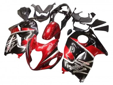 Cheap 1996-2007 Suzuki GSXR 1300 Hayabusa Motorcycle Fairings - Red Glossy Black Hayabusa Canada
