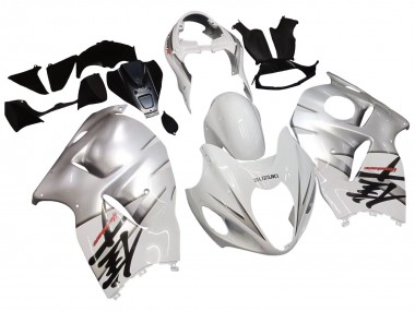 Cheap 1996-2007 Suzuki GSXR 1300 Hayabusa Motorcycle Fairings - White Silver Hayabusa Canada