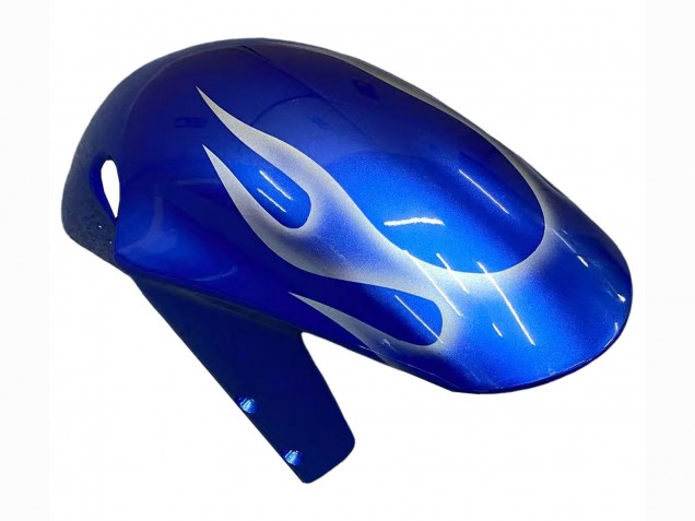 2001-2003 Suzuki GSXR 600 / GSXR 750 Motorcycle Fairings - Blue with White Flame Canada