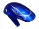 2001-2003 Suzuki GSXR 600 / GSXR 750 Motorcycle Fairings - Blue with White Flame Canada