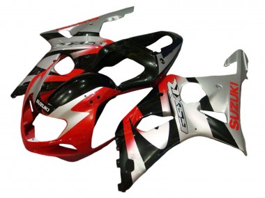 Cheap 2001-2003 Suzuki GSXR 600 / GSXR 750 Motorcycle Fairing Kits - Silver Red Glossy Black Canada